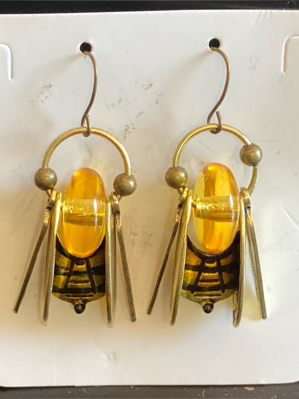 A pair of unique earrings